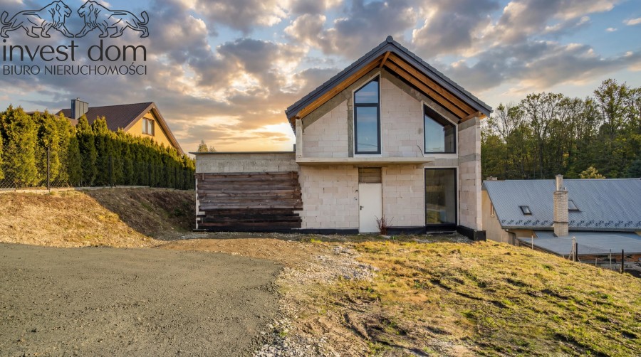 gorlicki, Gorlice, Gorlice, małopolskie, Nowoczesny Dom na Słonecznym Wzgórzu | 125 m² | 10 Minut do Centrum Gorlice | Stan Surowy Zamknięty