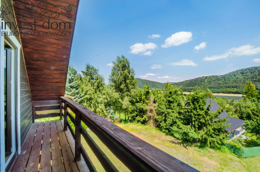 gorlicki, Ropa, Klimkówka, małopolskie, oaza spokoju - urokliwy dom nad jeziorem w Klimkówce!