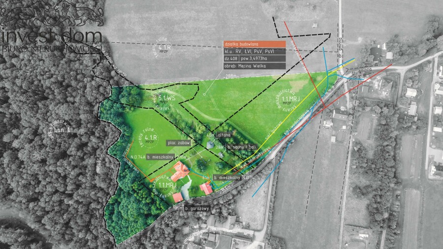 gorlicki, Sękowa, Męcina Wielka, małopolskie, Wyjątkowa willa z 5-hektarową posiadłością pod lasem – Męcina Wielka