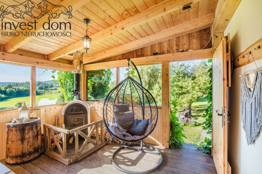 gorlicki, Sękowa, Męcina Wielka, małopolskie, Wyjątkowa willa z 5-hektarową posiadłością pod lasem – Męcina Wielka