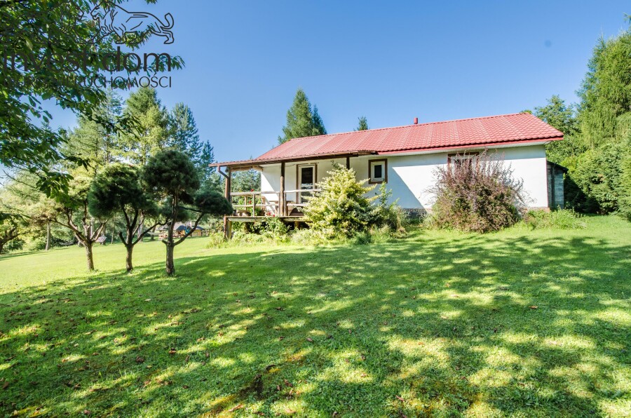 gorlicki, Sękowa, Męcina Wielka, małopolskie, Wyjątkowa willa z 5-hektarową posiadłością pod lasem – Męcina Wielka