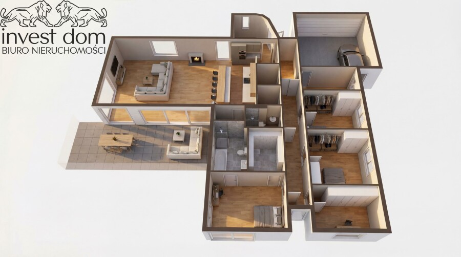 gorlicki, Gorlice, Gorlice, małopolskie, Śródziemnomorska Willa z Kolonialną Nutą | Spokój, Las, Przestrzeń