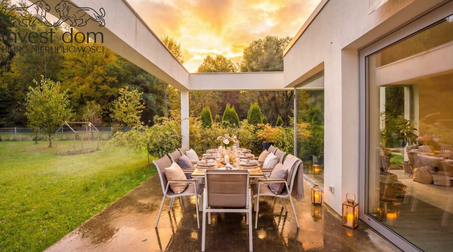 gorlicki, Gorlice, Gorlice, małopolskie, Śródziemnomorska Willa z Kolonialną Nutą | Spokój, Las, Przestrzeń