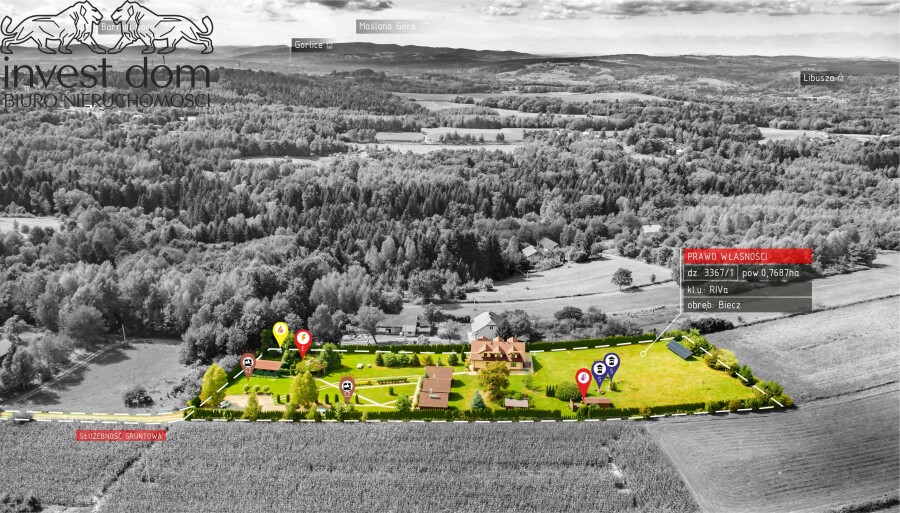 gorlicki, Biecz, Biecz, Belna, Funkcjonujący pensjonat z domkami i SPA w sercu Beskidu Niskiego – 32 miejsca noclegowe