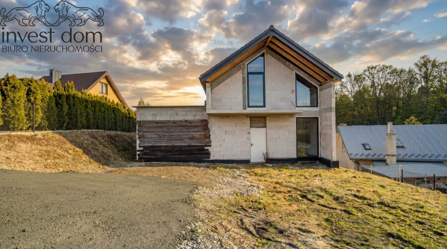 gorlicki, Gorlice, Gorlice, małopolskie, Nowoczesny Dom na Słonecznym Wzgórzu | 125 m² | 10 Minut do Centrum Gorlice | Stan Surowy Zamknięty