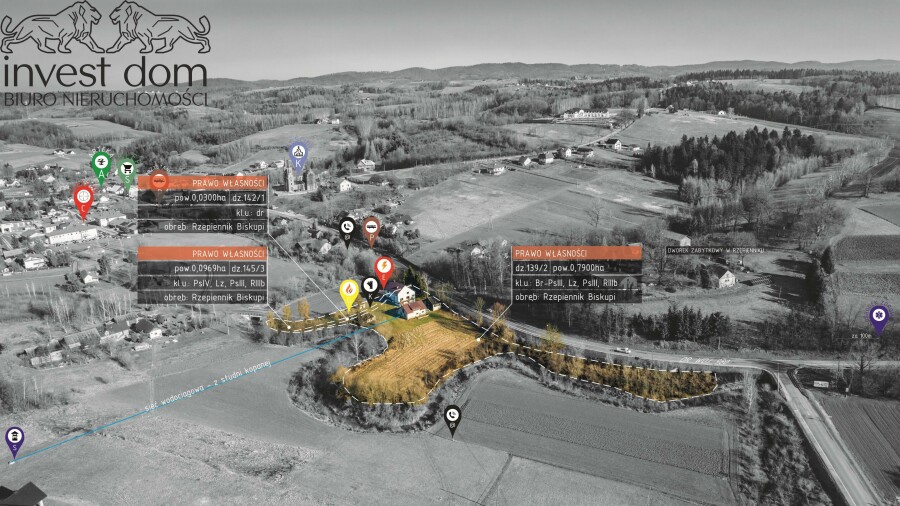 tarnowski, Rzepiennik Strzyżewski, Rzepiennik Biskupi, małopolskie, Siedlisko z gospodarstwem w Rzepiennik Biskupi!