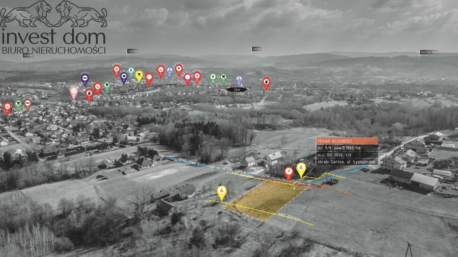 gorlicki, Gorlice, Gorlice, małopolskie, .. działka budowlana przy ulicy Łysogórska z panaromicznym widokiem na miasto Gorlice!