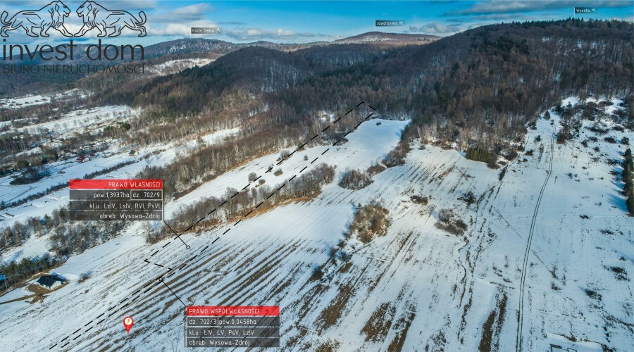gorlicki, Uście Gorlickie, Wysowa-Zdrój, małopolskie, Działka, która zachwyca widokiem w Wysowej Zdrój !!