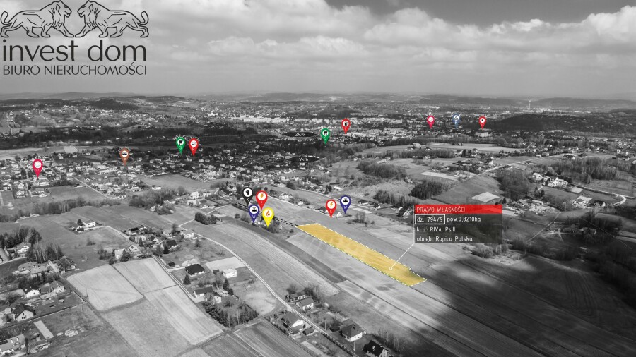 gorlicki, Gorlice, Gorlice, małopolskie, Duża działka z WZ | 8210 m² | inwestycja deweloperska | Gorlice / Ropica Polska