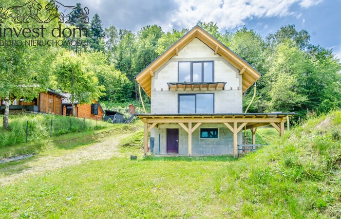 małopolskie, gorlicki, Dom pod lasem nad jeziorem Klimkówka, Beskid Niski!
