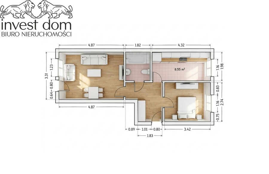 gorlicki, Gorlice, Gorlice, os. Słoneczna, Mieszkanie 43 m² | Parter | Gorlice, 2 pokoje...