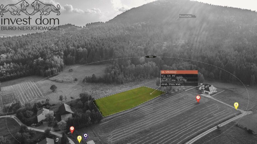 nowosądecki, Grybów, Stara Wieś, małopolskie, ..działka z panoramicznym widokiem! Stara Wieś