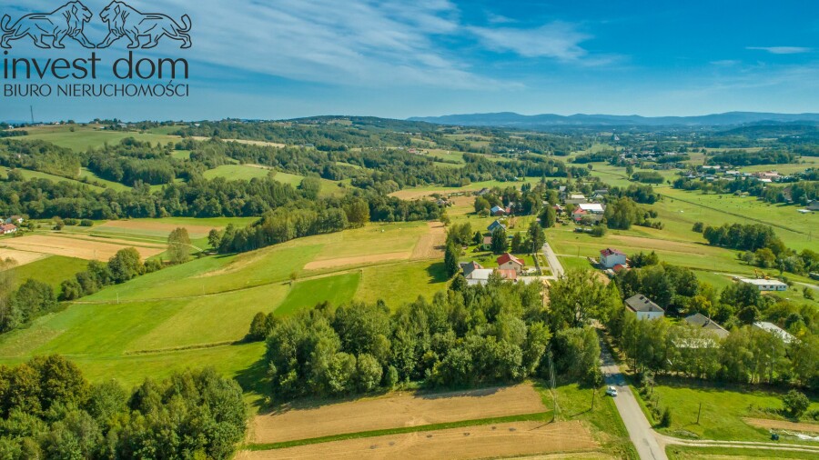 gorlicki, Moszczenica, Moszczenica, Tarnowska, Działka 0,73 ha Moszczenica k. Gorlic — widok, media, niska cena